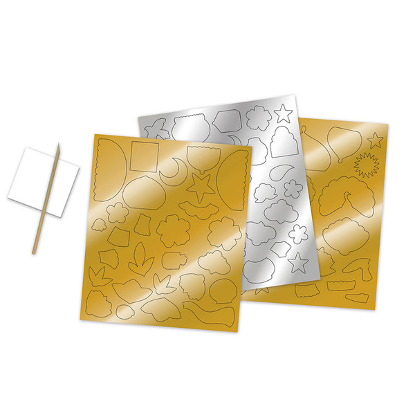 Zestaw kreatywny Metalowe naklejki do wytłaczania Bollywood dla dzieci 7 lat+, Janod