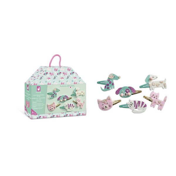 Zestaw kreatywny do tworzenia biżuterii - spinki, dla dzieci, 5 lat+, Janod