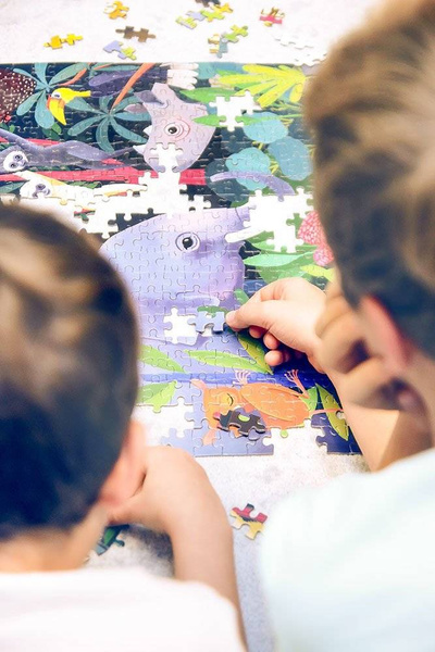 Puzzle rodzinne świecące w ciemności Dżungla 500 elementów 8+, Mudpuppy