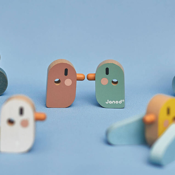 Nawlekanka z drewnianymi ptaszkami Sweet Cocoon dla dzieci 2 lata+, Janod