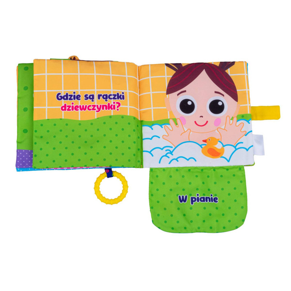 Książeczka sensoryczna Gdzie Jest Dziewczynka? dla dzieci 6 m+, Jolly Baby