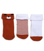 Sinsay Skarpetki chłopięce frotte, gładkie, w paski i ze śpiącym misiem, 3-pak