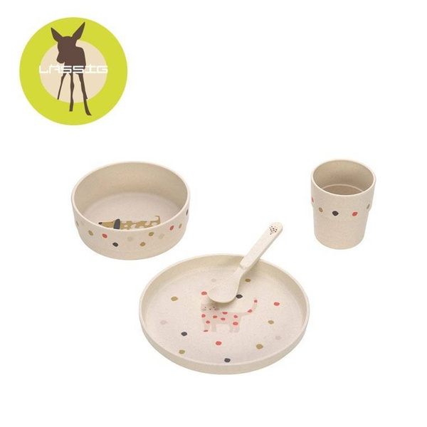 Komplet naczyń dla dzieci Little Mateys spicy orange, Lassig