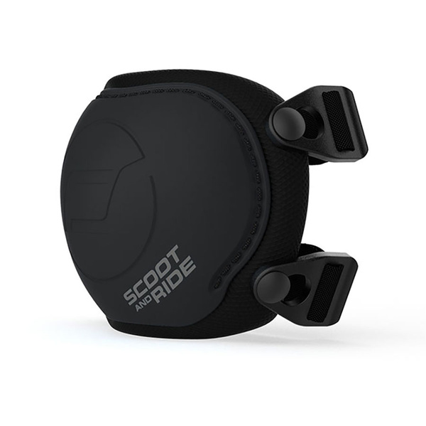 Zestaw: Scoot and Ride Kask dla dzieci 1-5 lat rozm. XXS-S, kolor: Black (czarny) + ochraniacze rozm. XXS