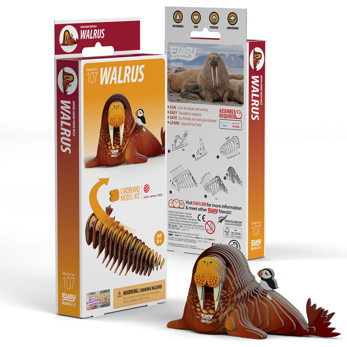 Puzzle 3D Układanka Mors Eugy – kreatywna zabawka dla dzieci 6+