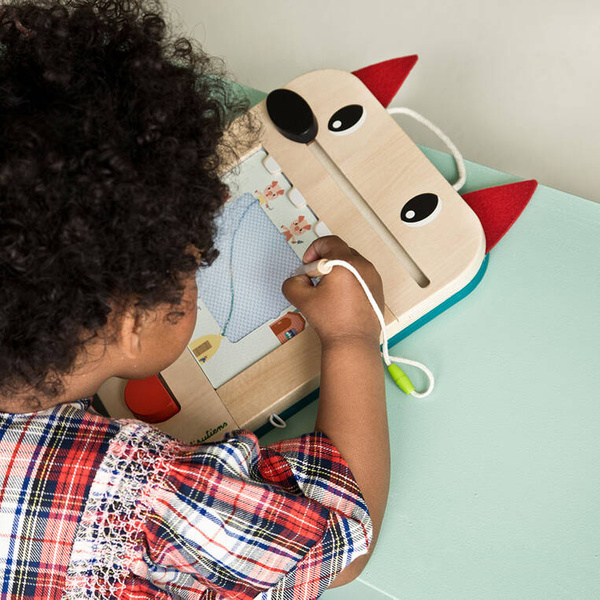 LILLIPUTIENS Drewniana tablica – znikopis Wilk Louis 2 lata+