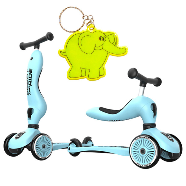 Scoot and Ride HK1 2w1 jeździk i hulajnoga dla dzieci 1-5 lat, kolor: Blueberry