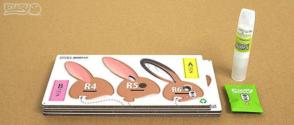 Układanka 3D Królik, Eugy