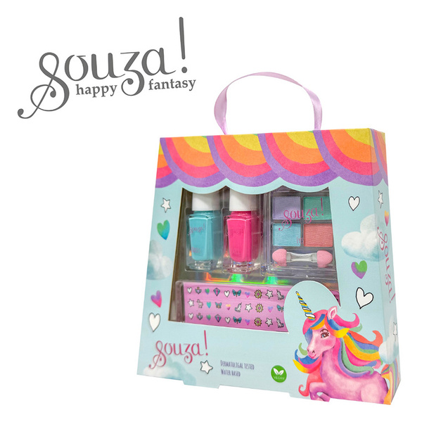 Kosmetyki do makijażu i stylizacji paznokci - zestaw 4 el., 3 lata+, Souza!