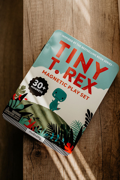 Tablica magnetyczna - Magnetyczne konstrukcje Tiny T.rex dla dzieci, Mudpuppy