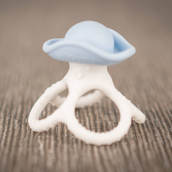 Gryzak silikonowy Ośmiorniczka Niebieski, Giligums