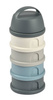 Pojemniki na mleko w proszku 4 komory mineral grey/blue, Beaba