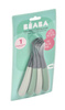 Zestaw 4 łyżeczek silikonowych 4 m+ Mineral grey/Sage green, Beaba