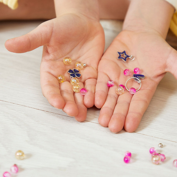 Zestaw kreatywny do tworzenia biżuterii z zawieszkami dla dzieci, 6 lat+, Janod