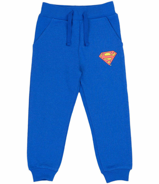Sinsay niebieskie spodnie dresowe jogger Superman