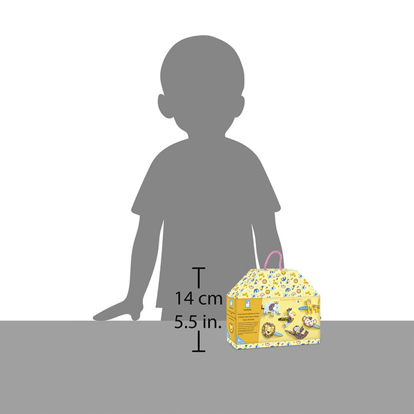 Zestaw kreatywny do tworzenia biżuterii Brokatowe spinki Egzotyczne zwierzęta 5+, Janod