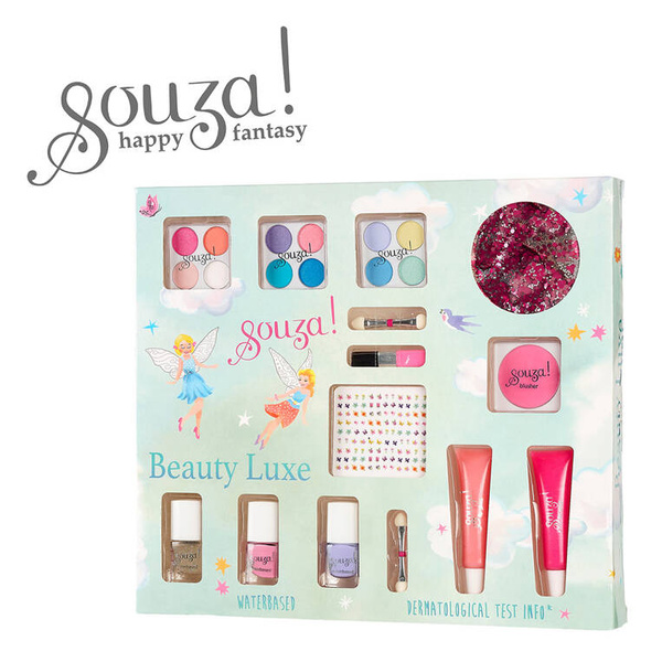 Kosmetyki do makijażu dla dzieci duży zestaw 21 el. Luxe 4 lata+, Souza!