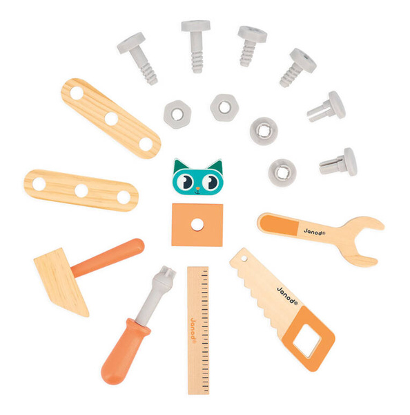 Samochód - Ciężarówka do składania do ciągnięcia Brico Kids 2 lata+, Janod