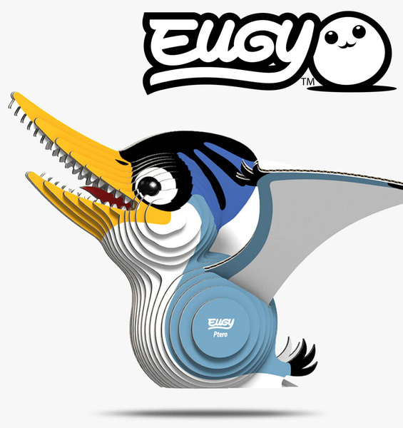 Układanka Puzzle 3D Dinozaur Ptero - zestaw kreatywny 6 lat+, Eugy