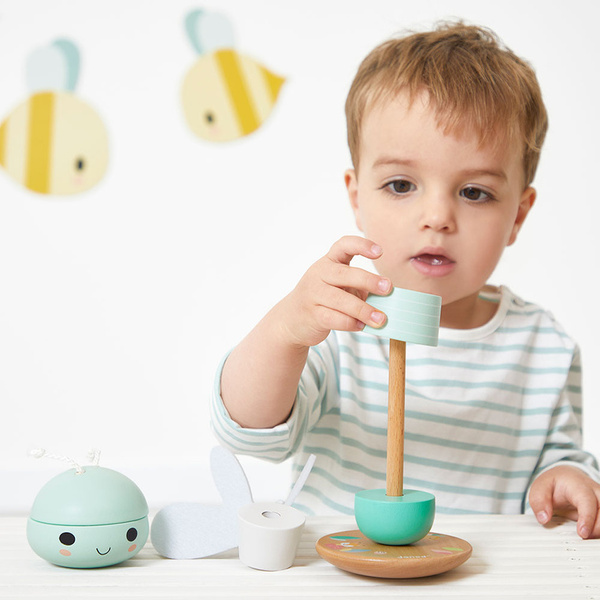 Układanka piramida drewniana Ważka Pure 12 m+, Janod