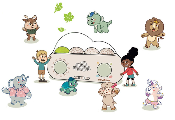 Muzyczny projektor z bajkami CloudBox - Wersja polsko - angielska