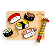 Mudpuppy Pierwsze puzzle drewniane 3D Sushi 6 elementów 1+