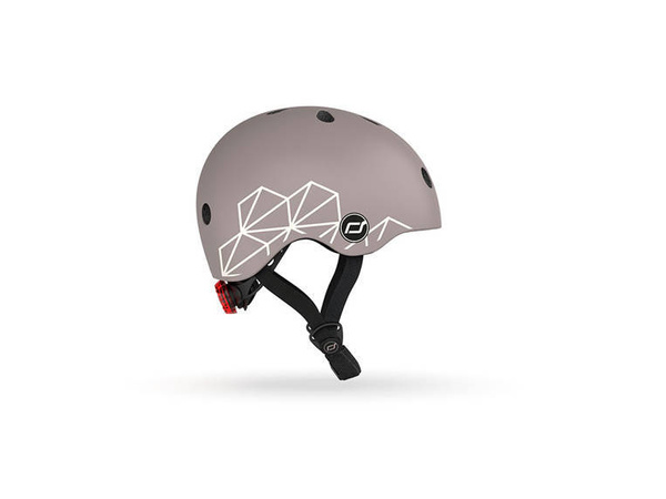Scoot and Ride Kask dla dzieci 1-5 lat rozm. XXS-S, kolor: Brown Lines