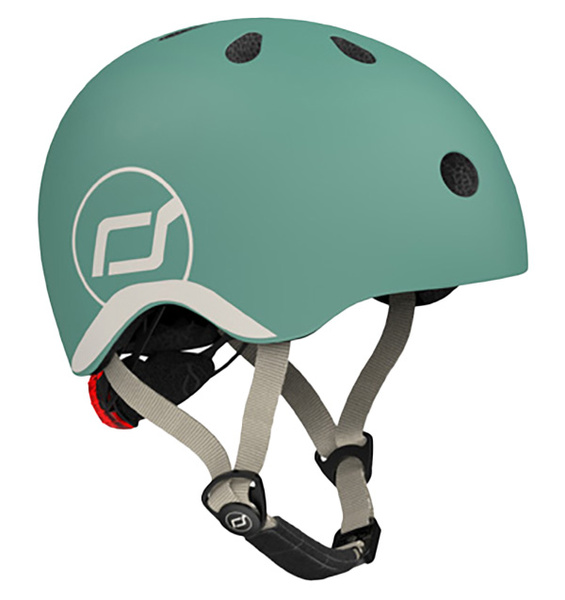 Zestaw: Scoot and Ride HK1 2w1 jeździk i hulajnoga dla dzieci 1-5 lat, kolor: Forest + kask rozm. XXS-S i ochraniacze XXS