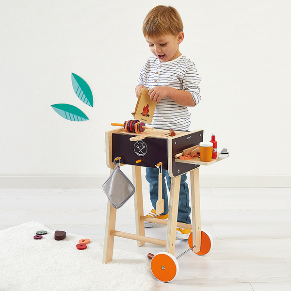 Grill drewniany z akcesoriami 3+, Janod