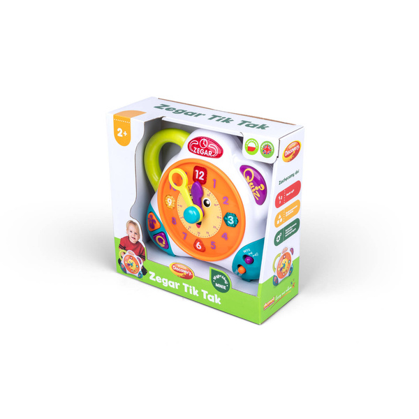 Zegar Tik-Tak zabawka interaktywna dla dzieci 2 lata+, Dumel Discovery