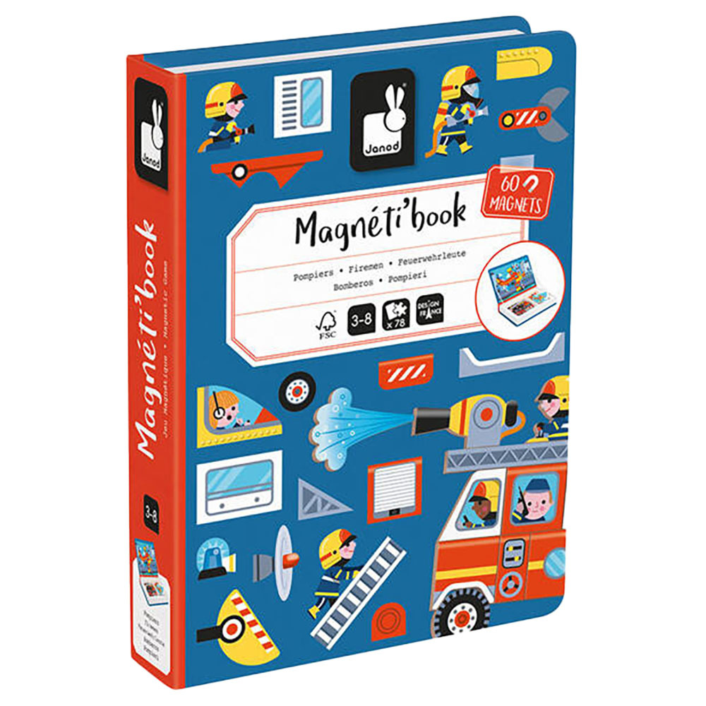 Magnetyczna układanka Straż Pożarna Janod Magnetibook