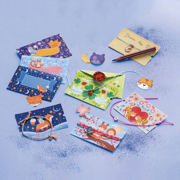 Zestaw kreatywny do tworzenia biżuterii Bransoletki życzeń 8+, Janod