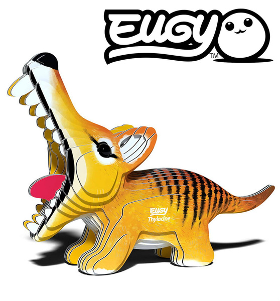 Układanka Puzzle 3D Tygrys tasmański - zestaw kreatywny dla dzieci 6+, Eugy