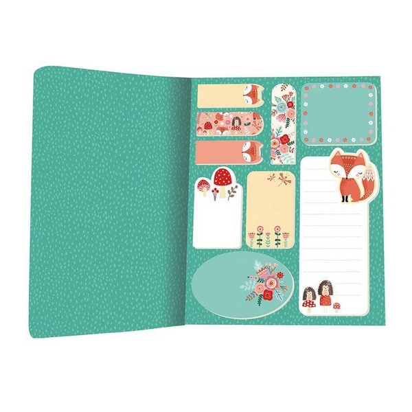 Notes z samoprzylepnymi karteczkami jednorożec/lis dla dzieci 7 lat+, Janod