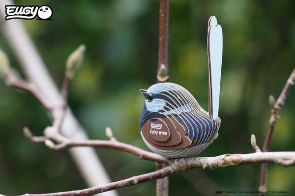 Układanka Puzzle 3D Strzyżyk Ptaszek - zestaw kreatywny dla dzieci 6 lat+, Eugy