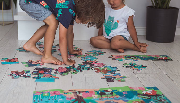 Edukacyjne puzzle UV Las Janod - rozwój dziecka