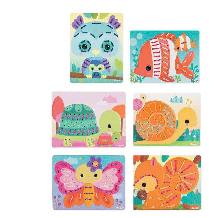 Zabawka manipulacyjna przeplatanka Zwierzątka Janod