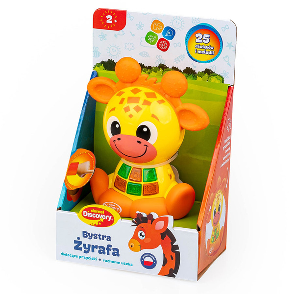 Zabawki interaktywne / edukacyjne - Bystra Żyrafa dla dzieci 2 lata+. Dumel