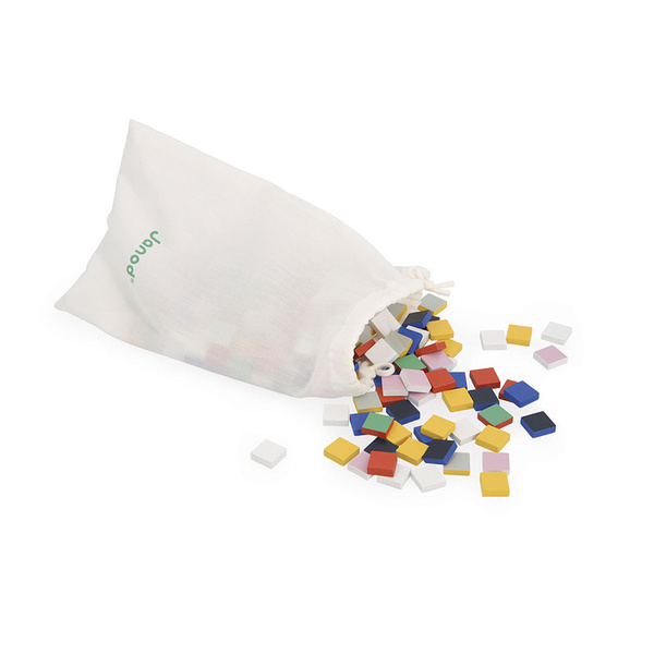 Drewniana układanka mozaika piksele Symetria i kodowanie 4w1, 5+, Janod