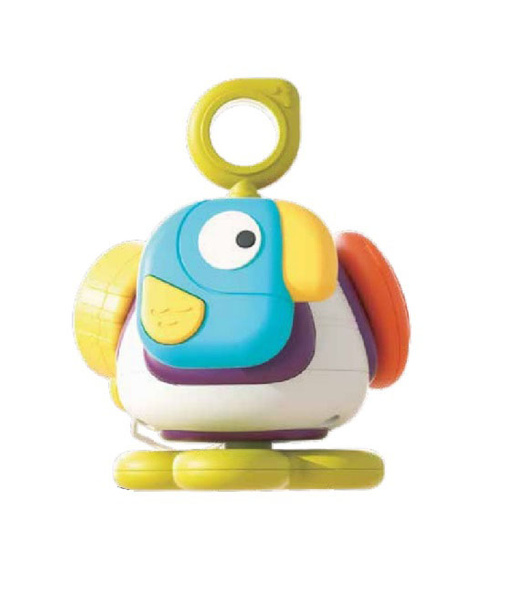 Zabawki sensoryczne dla dzieci - Obrotowa Piramidka, 18 m+, Tuli Fun, Dumel