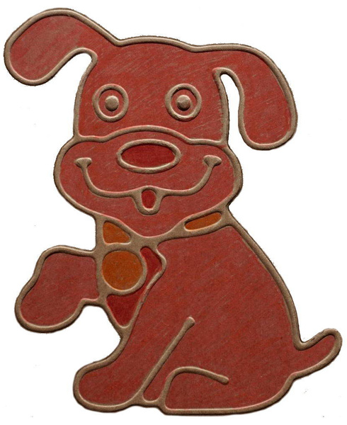 Wypukła kolorowanka dotykowa Zwierzęta, brązowa - eko, Robot Manufacture