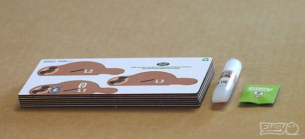 Układanka Puzzle 3D Leniwiec - zestaw kreatywny dla dzieci 6 lat+, Eugy