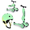 Zestaw: Scoot and Ride HK1 2w1 jeździk i hulajnoga dla dzieci 1-5 lat, kolor: Kiwi + kask rozm. XXS-S