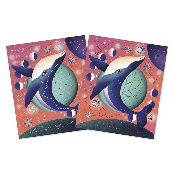 Zestaw kreatywny do malowania Kosmiczne zwierzęta, dla dzieci, 8 lat+, Janod