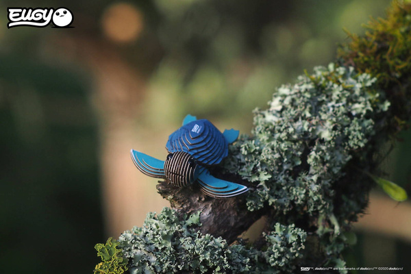 Układanka 3D Żółwik - puzzle przestrzenne zabawka kreatywna dla dzieci 6 lat+, Eugy