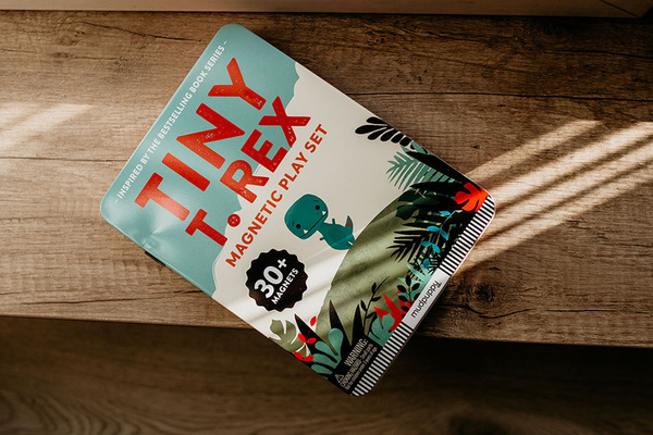 Tablica magnetyczna - Magnetyczne konstrukcje Tiny T.rex dla dzieci, Mudpuppy