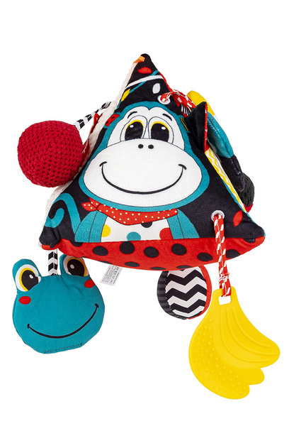 Zabawki sensoryczne - Piramidka Kontrastowa Krowa Deluxe, 0 m+. Balibazoo