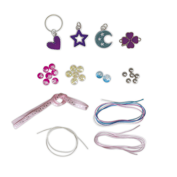 Zestaw kreatywny do tworzenia biżuterii z zawieszkami dla dzieci, 6 lat+, Janod