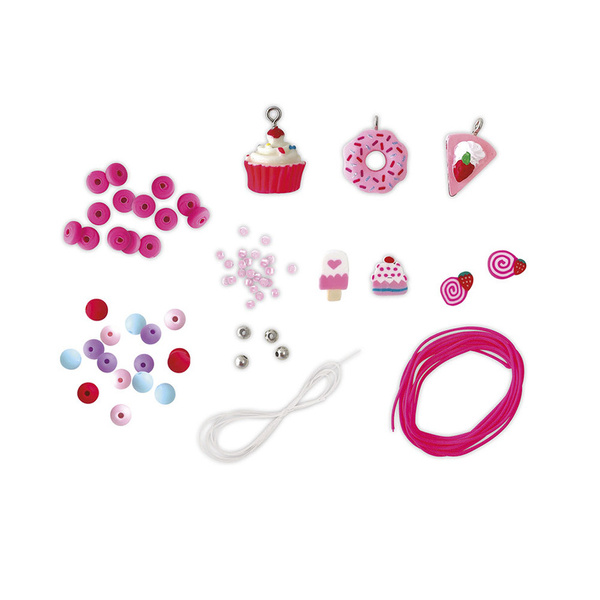 Zestaw kreatywny do tworzenia biżuterii Słodkości dla dzieci 6 lat+, Janod