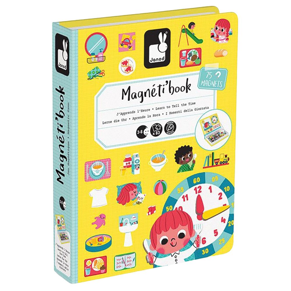 Magnetyczna układanka zegar Janod Magnetibook